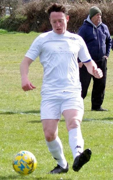 Anthony Couzens - scored two late goals for relegated Fishguard Sports to salvage a point at home against Kilgetty